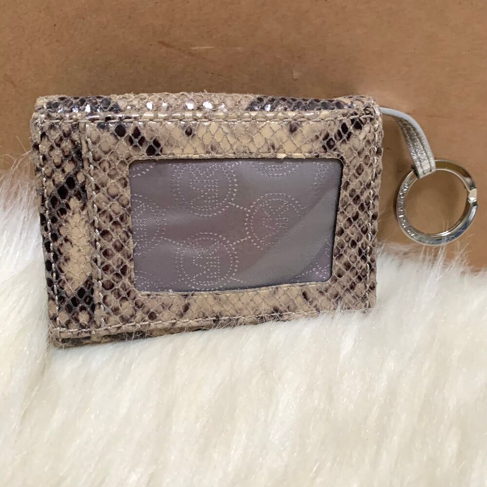 Michael Kors Gray Python Leather Small Vintage Je… - image 2